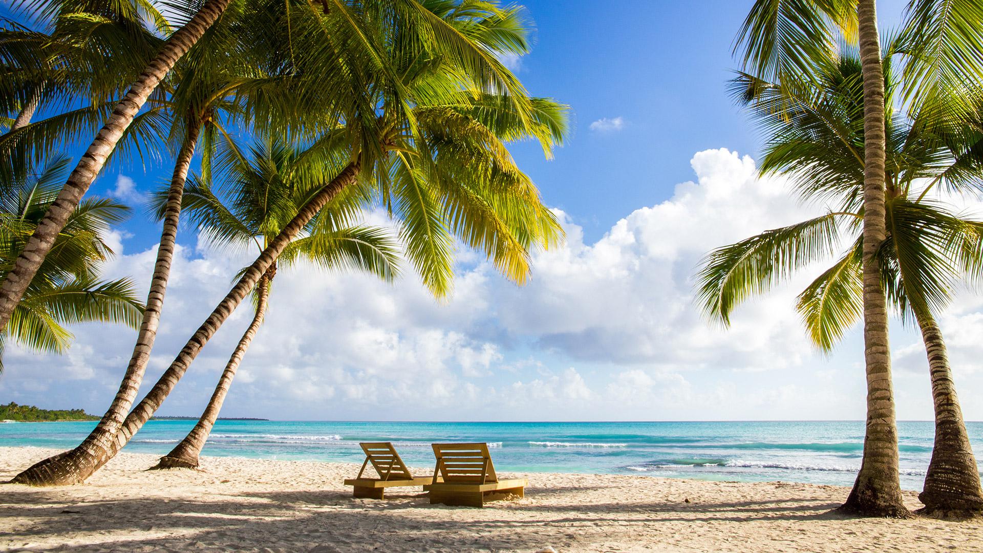 Caribbean island beach