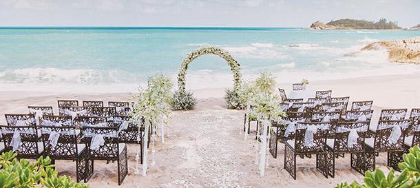 Destination wedding beach venue