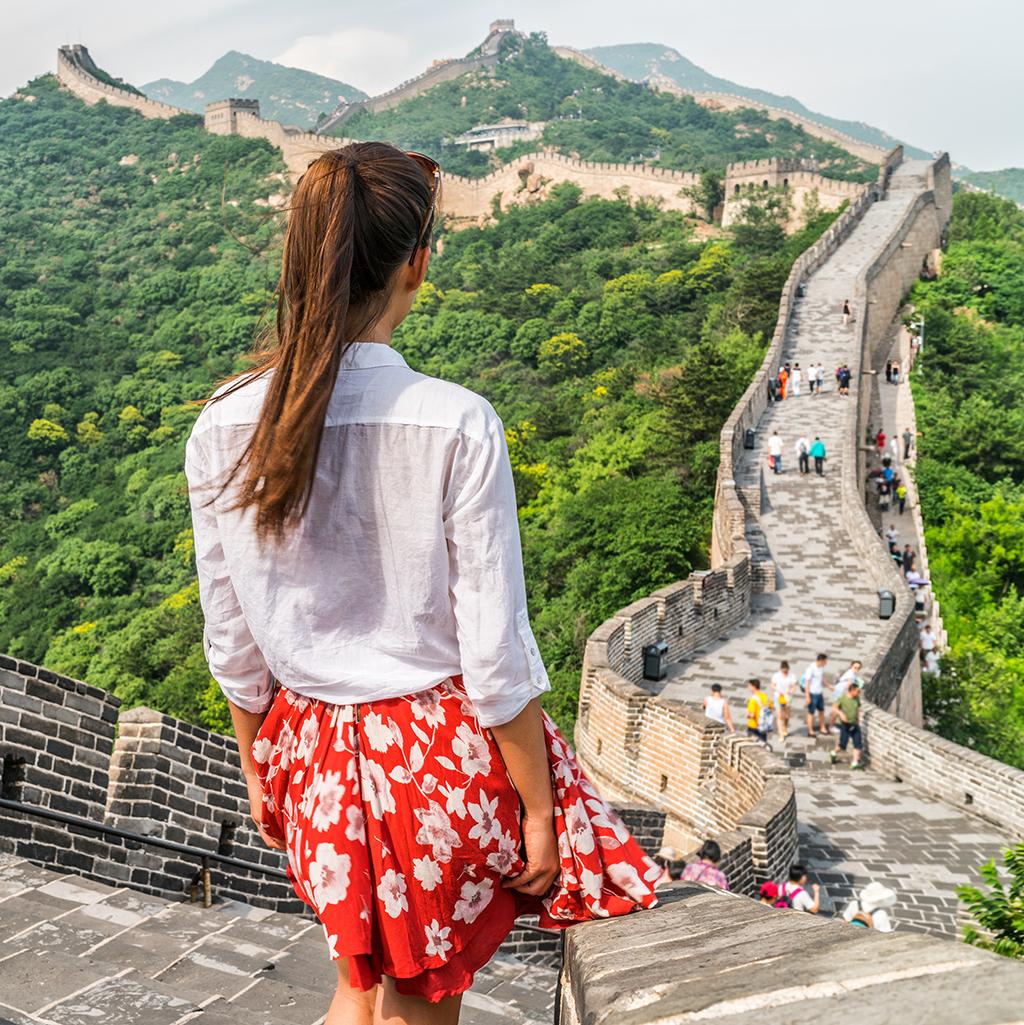 View from the Great Wall of China