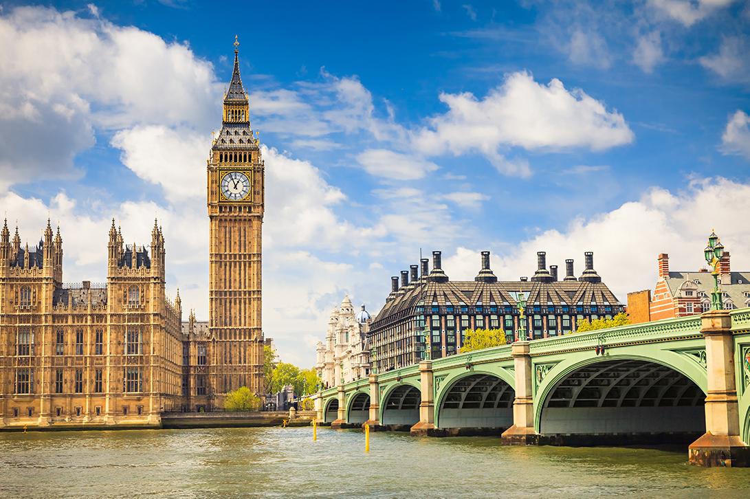 Views of London Bridge in London, England