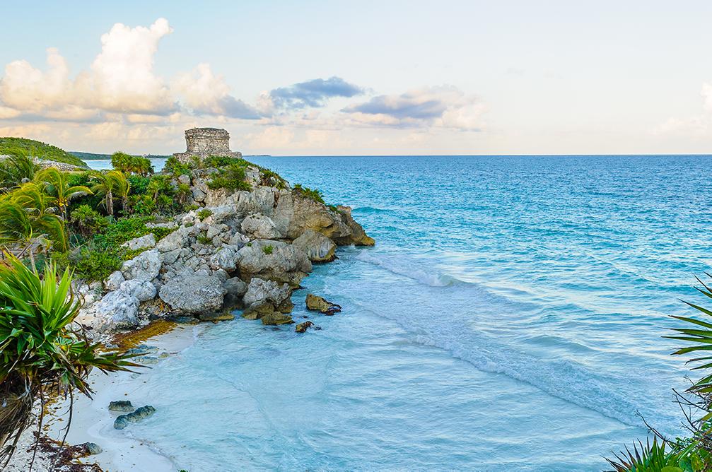 Views of the shore on a Western Caribbean island